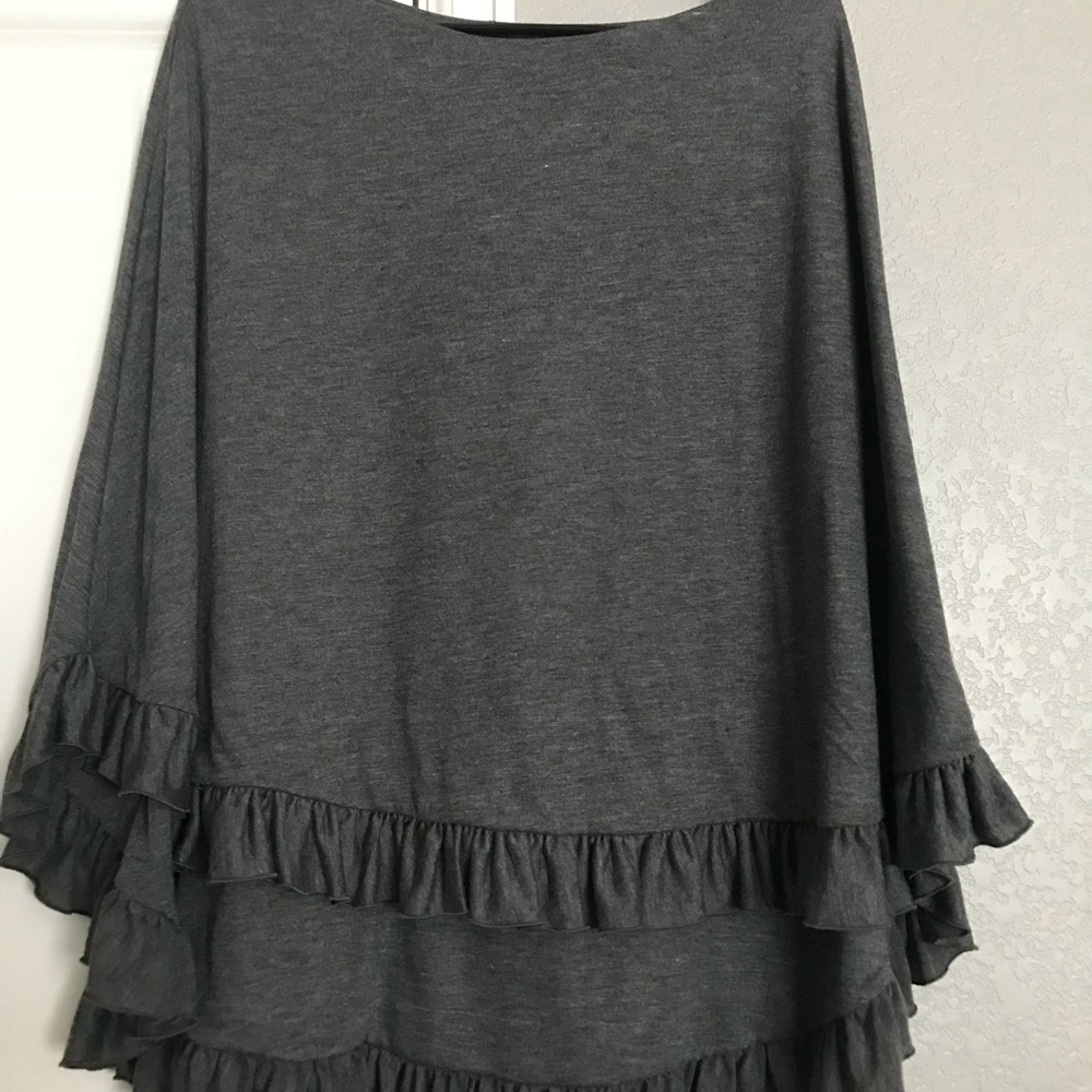 Ruffle Poncho